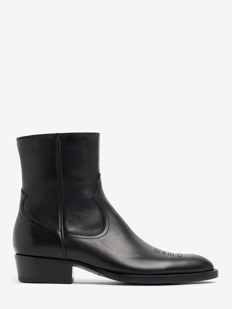 Buttero: Santomato calf leather ankle boots