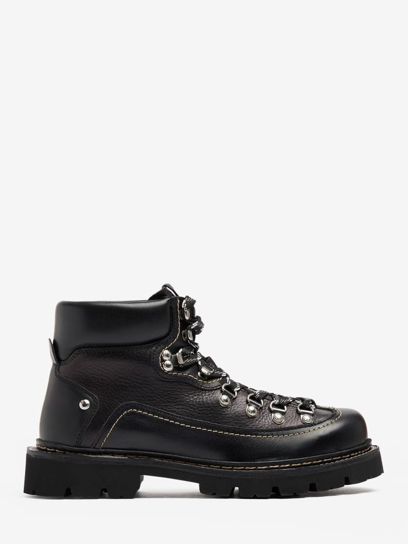 Dsquared2: Canadian leather hiking boots