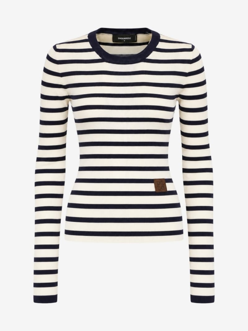 Dsquared2: Striped Long Sleeves Pullover