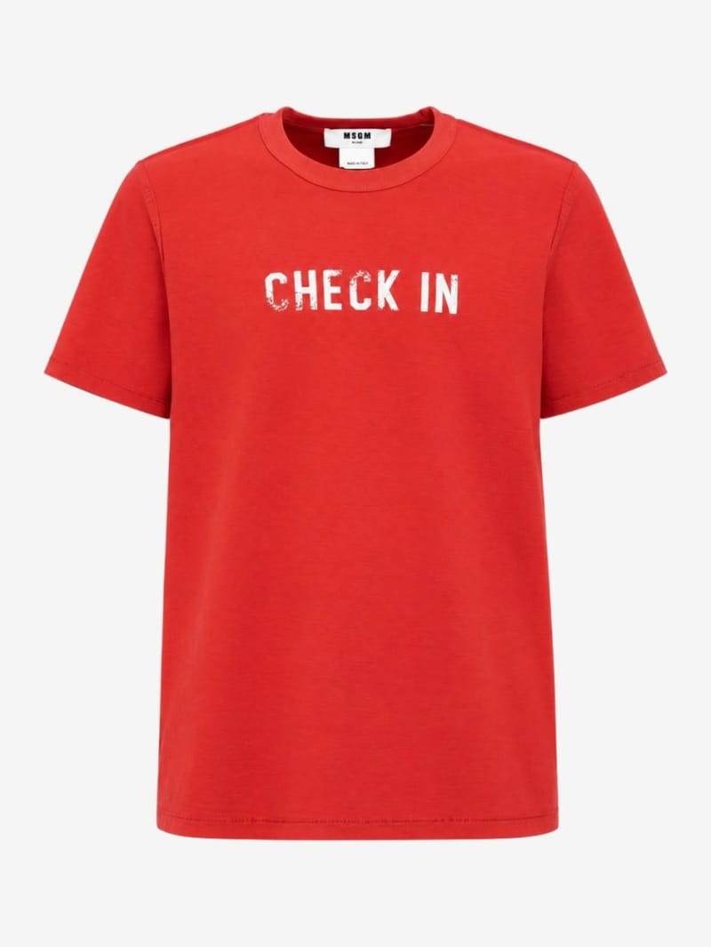 MSGM: Printed short sleeve t-shirt