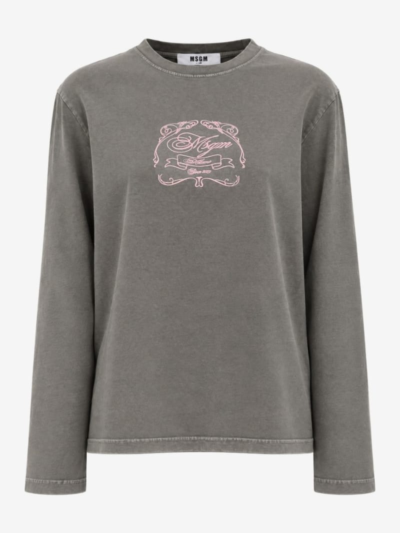 MSGM: Printed long-sleeve t-shirt