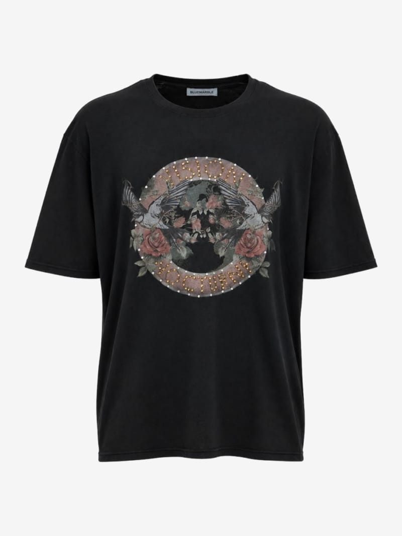 Bluemarble: Vision Nocturne boxy cotton t-shirt