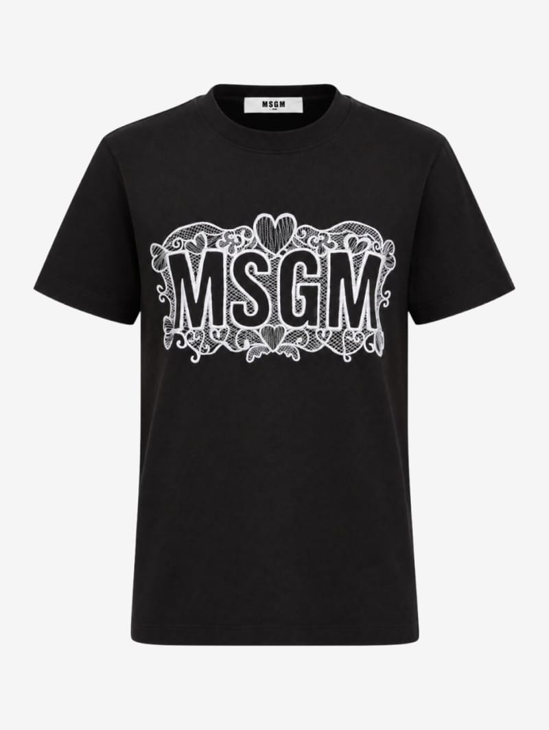 MSGM: Logo printed t-shirt