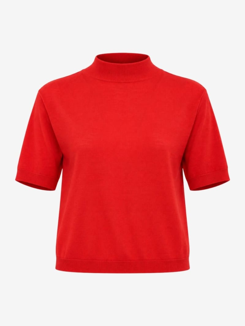 Jil Sander: Wool boat neck cropped t-shirt