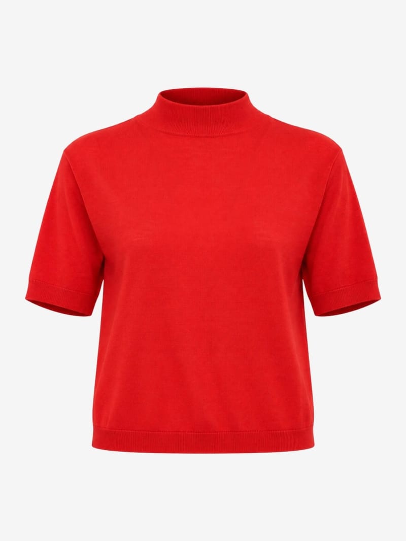 Jil Sander: Wool boat neck cropped t-shirt