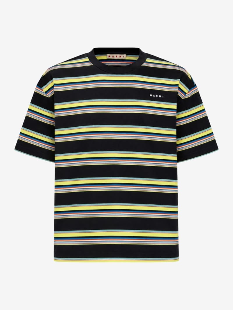 Marni: Bold stripe cotton jersey T-shirt