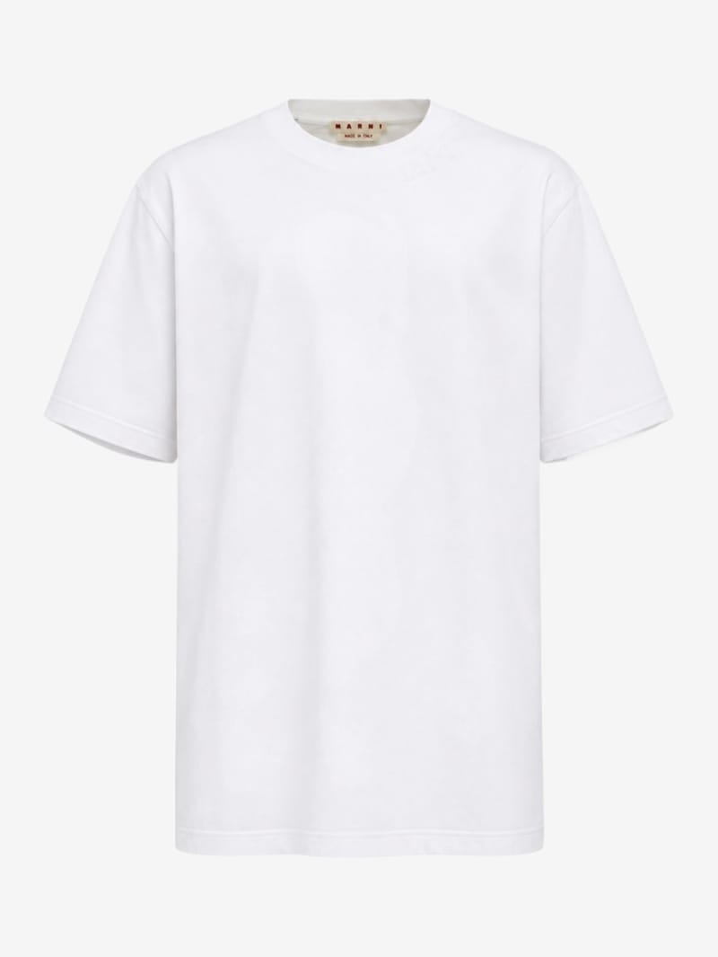 Marni: Logo cotton jersey T-shirt
