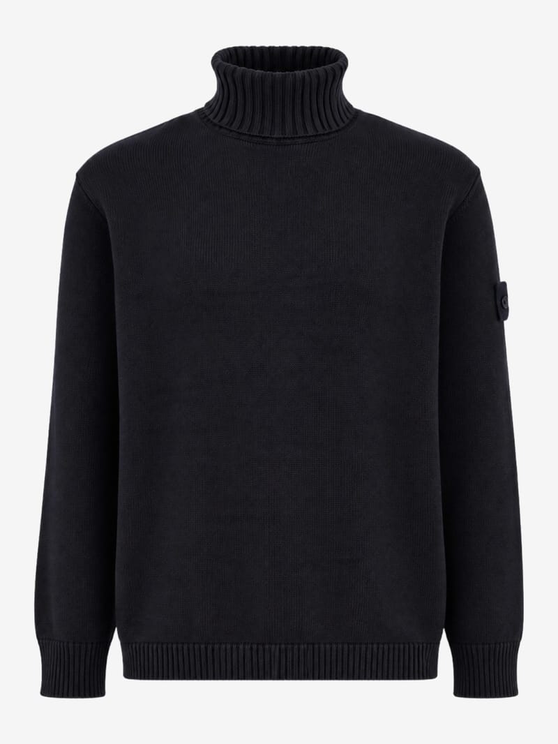 Stone Island: Turtle neck knit sweater