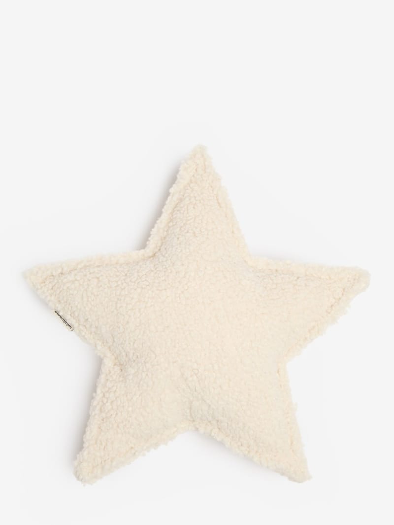 WIGIWAMA: Cuscino a stella effetto teddy