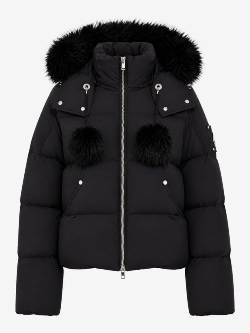 Moose Knuckles: w everest bomber with hood