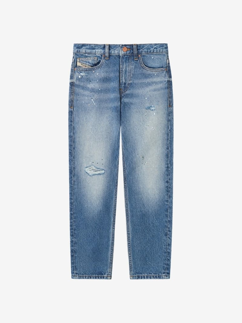 Diesel Kids: Washed denim jeans