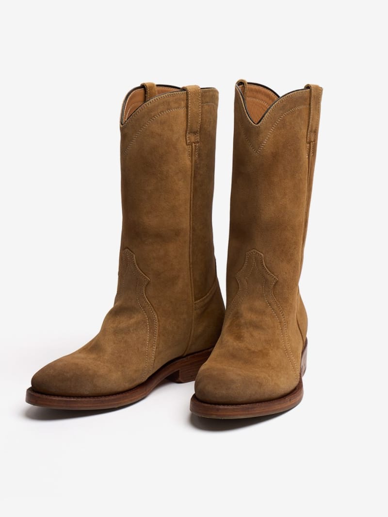Jil Sander: 20mm Bruce suede cowboy boots