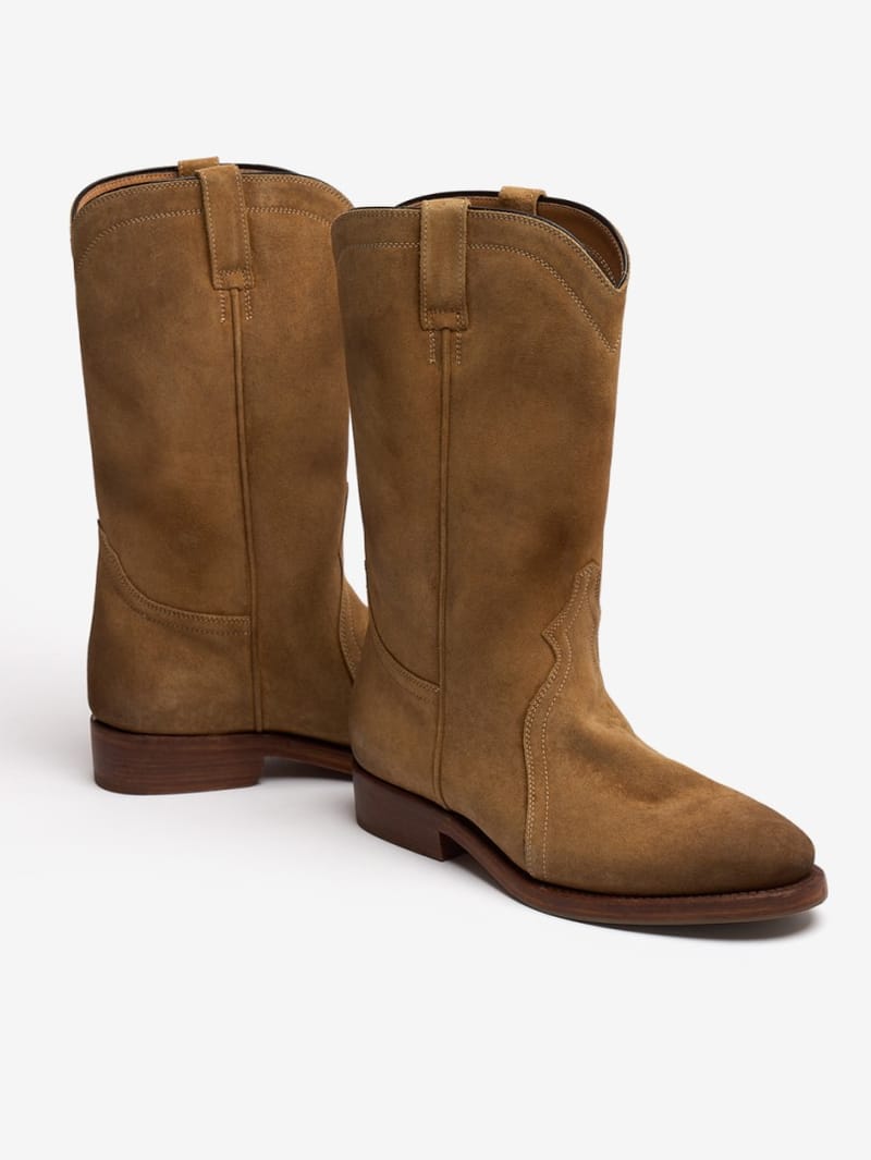 Jil Sander: 20mm Bruce suede cowboy boots
