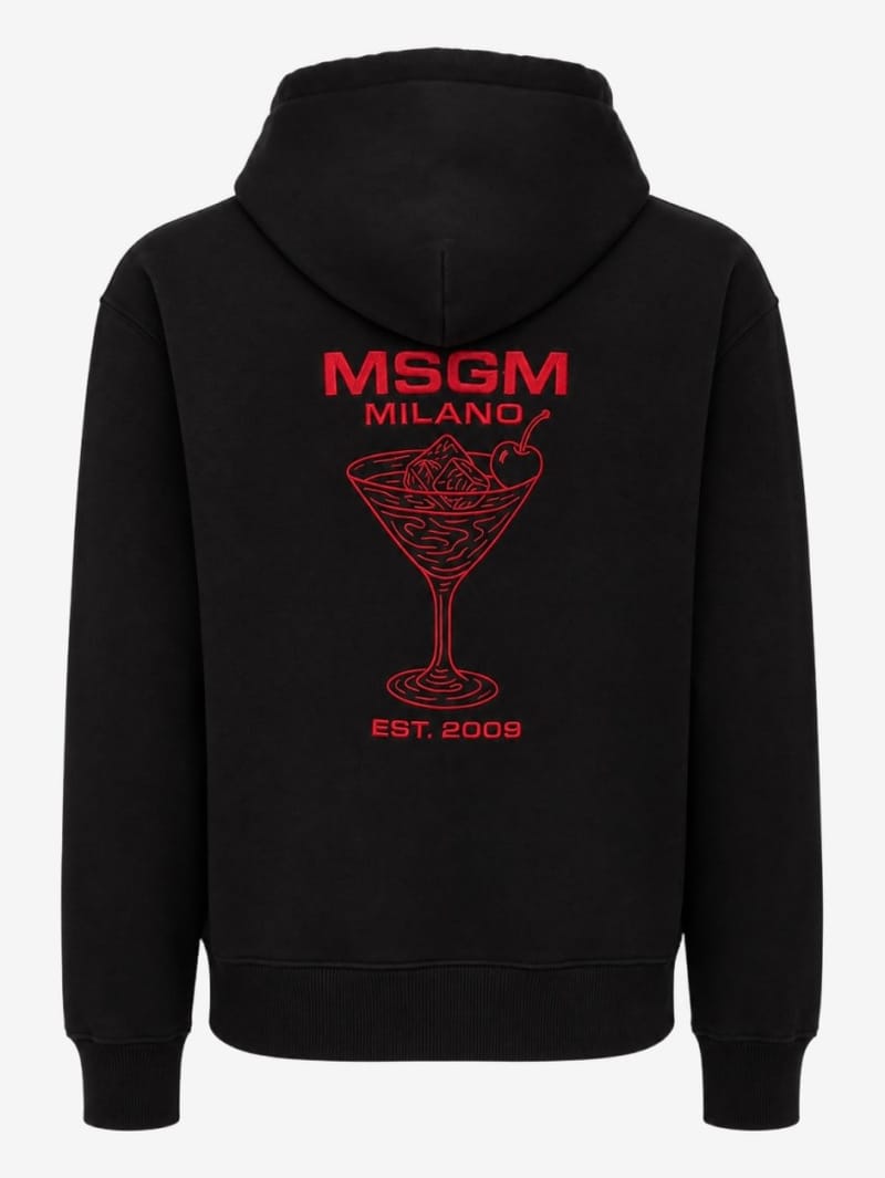 MSGM: Back printed hoodie