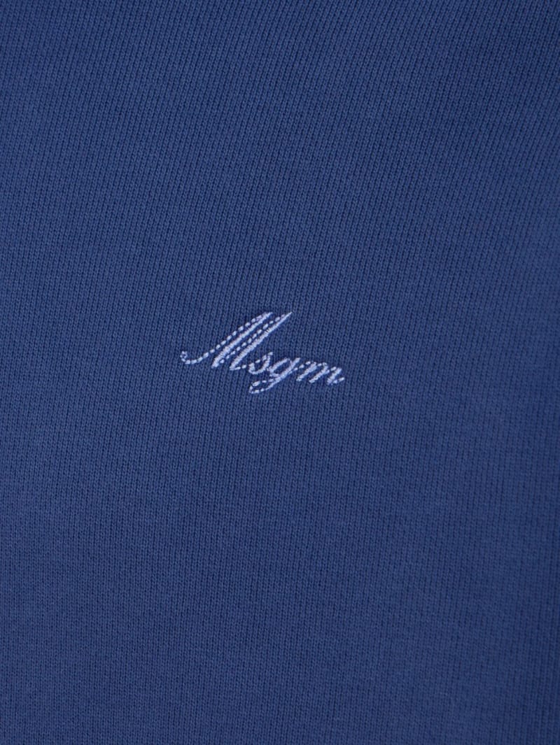 MSGM: Cotton hoodie with kangaroo pocket