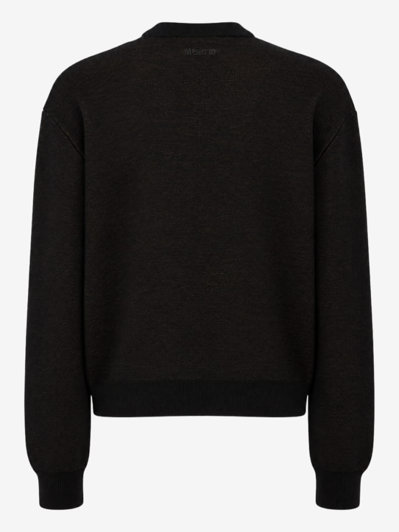 MSGM: Wool blend jacquard sweater