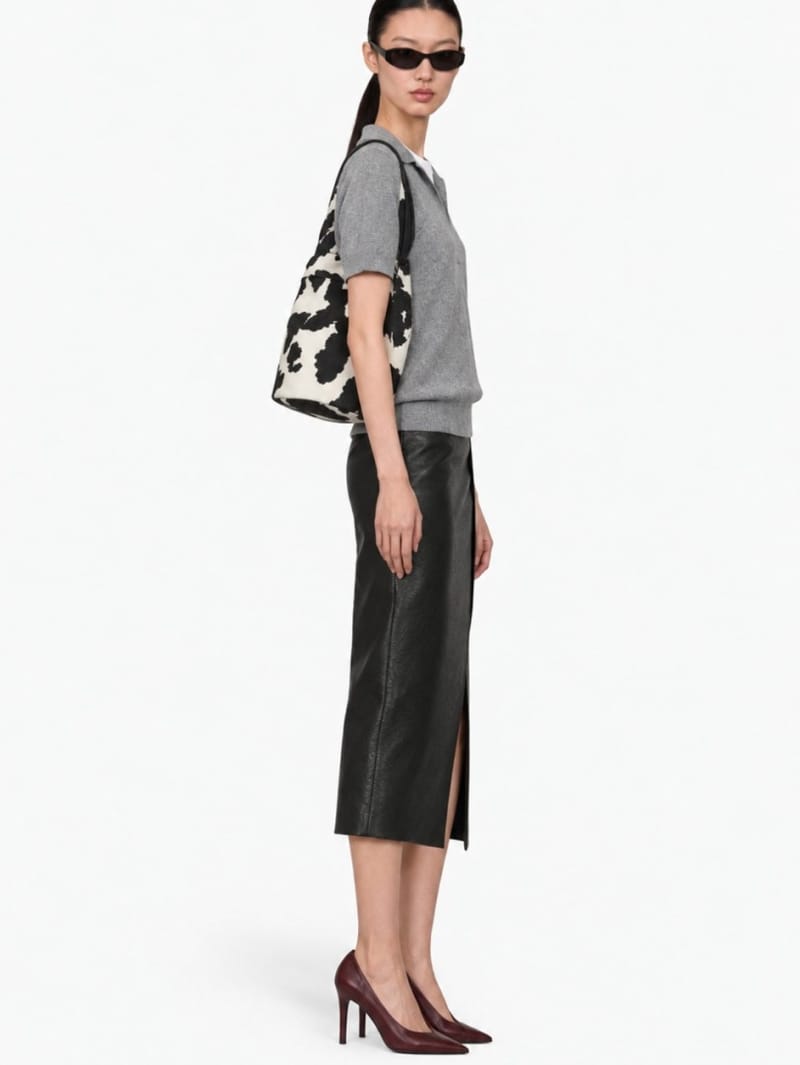 MSGM: Viscose midi skirt