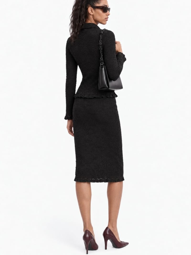 MSGM: Cotton pencil skirt