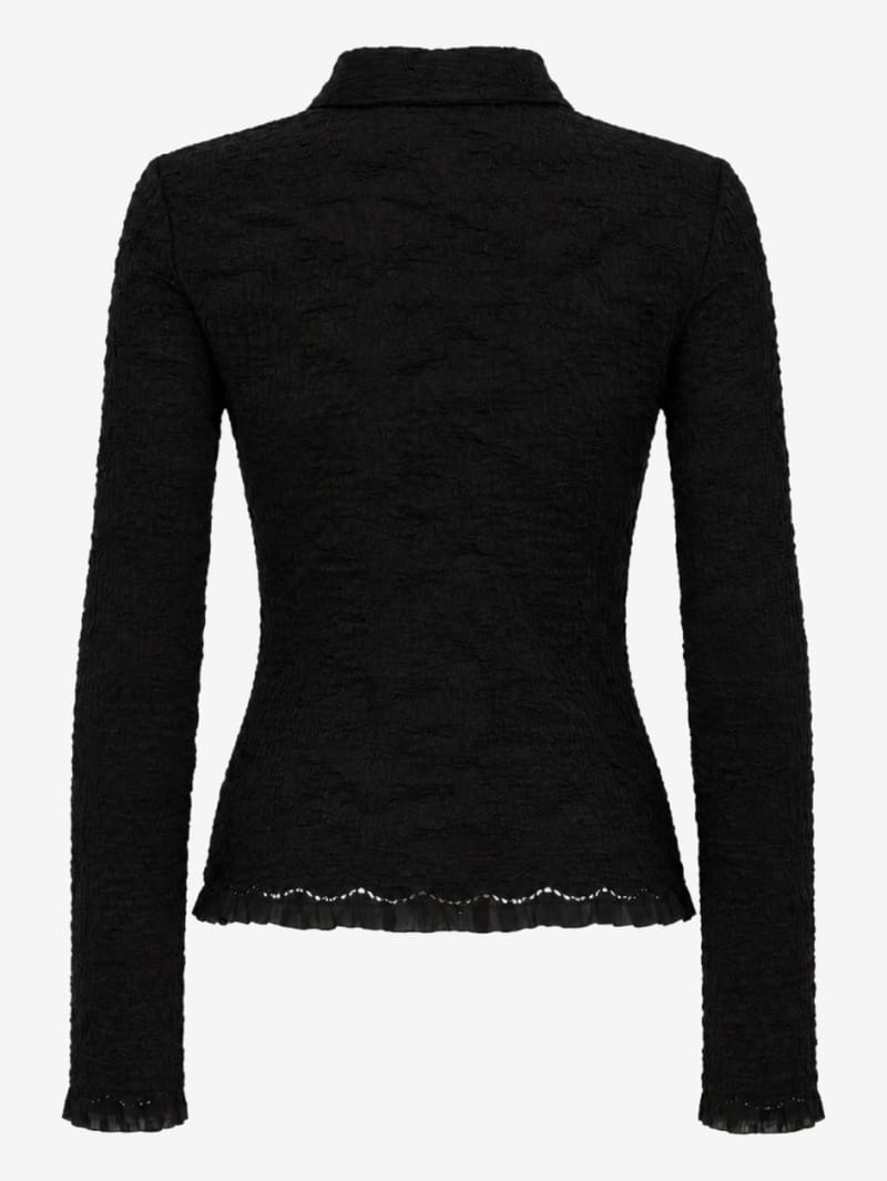 MSGM: Button-up shirt with lace trim