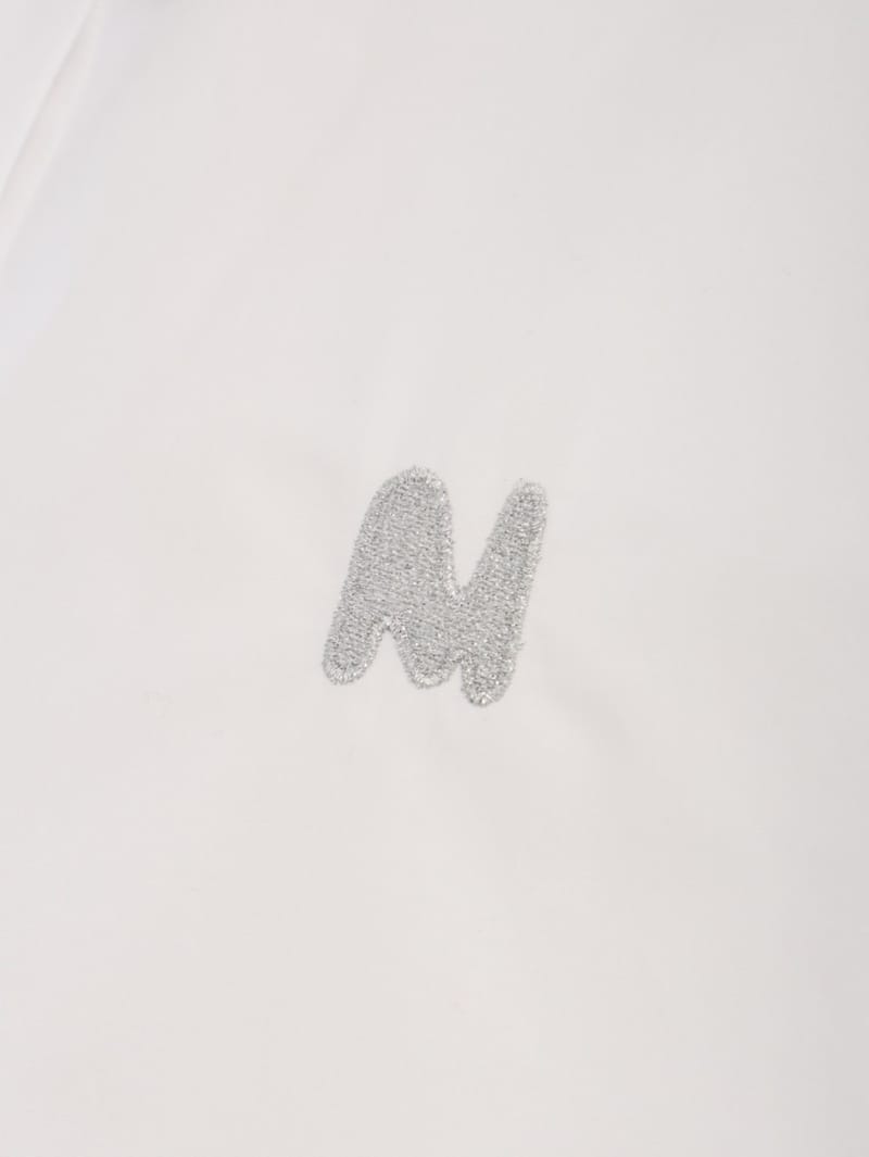 MSGM: Cotton long-sleeve shirt with logo
