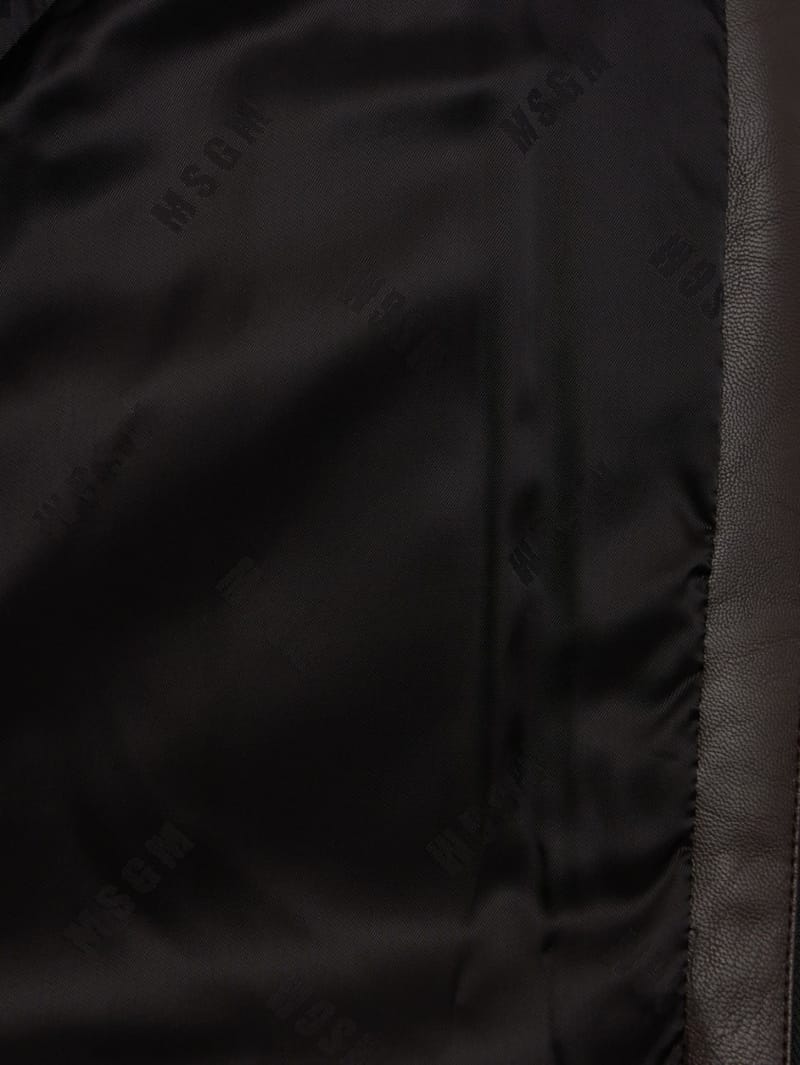 MSGM: Faux shearling bomber jacket