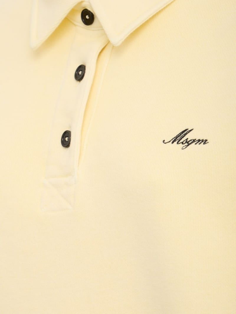 MSGM: Polo collar sweatshirt with logo