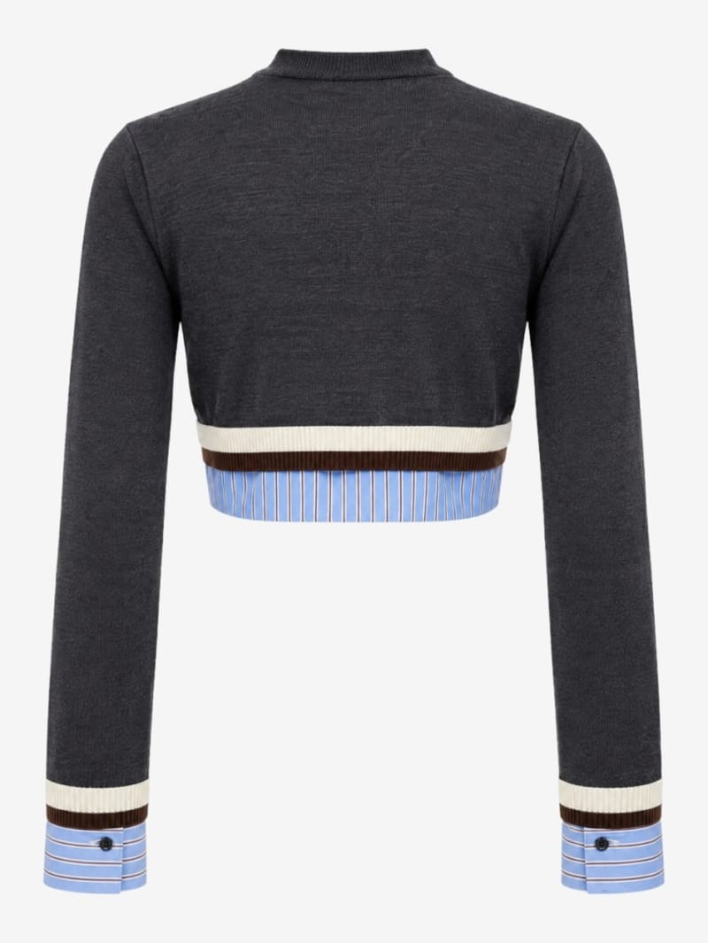 MSGM: Mini cardigan with logo