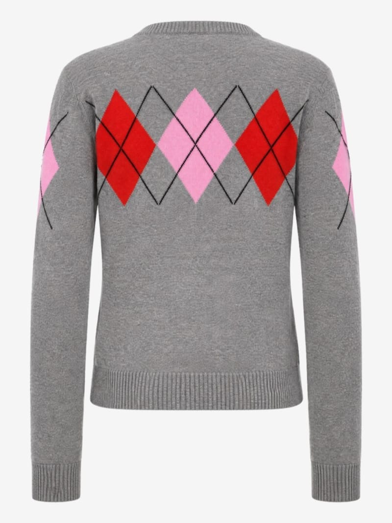 MSGM - Argyle pattern cardigan