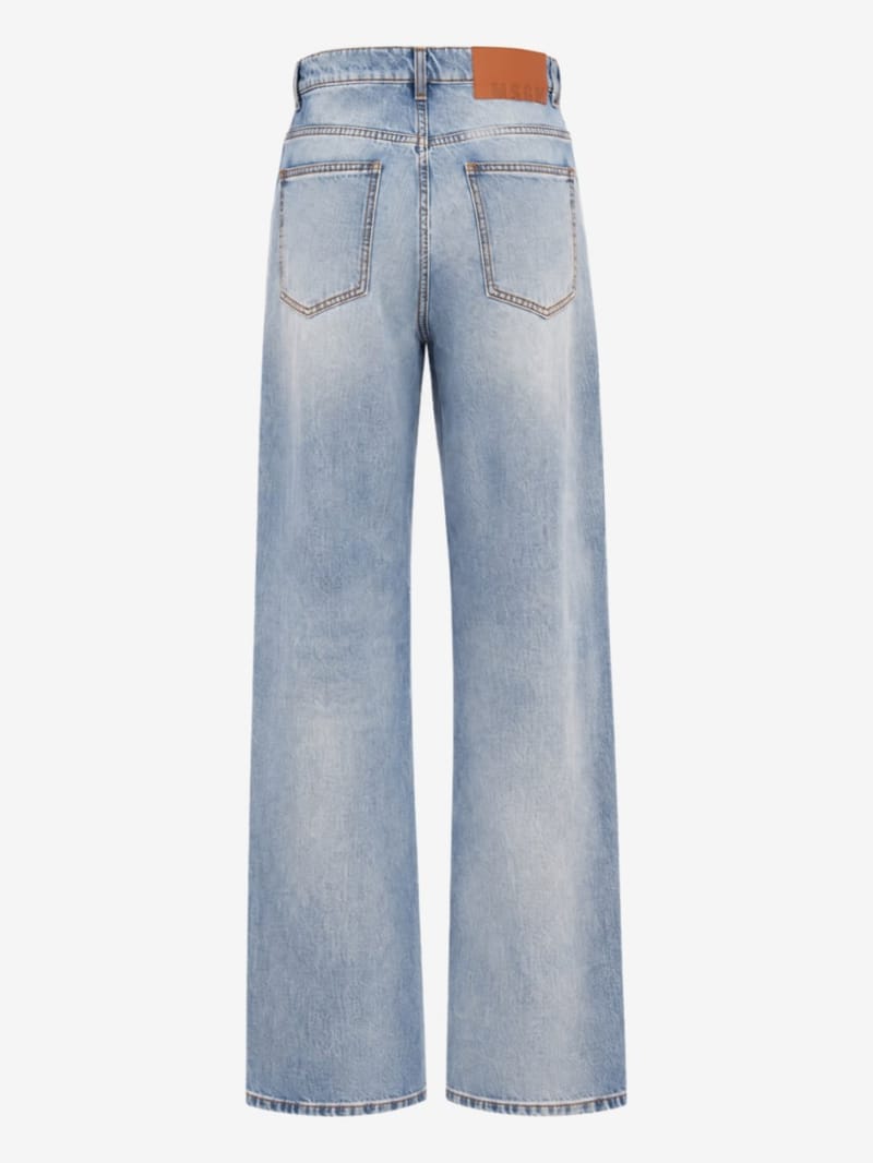 MSGM - Wide leg mid rise jeans