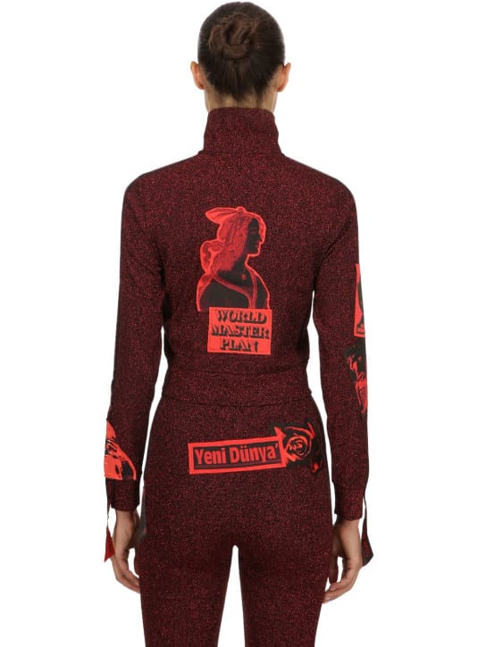 DILARA FINDIKOGLU: LVR EXCLUSIVE LUREX TRACK JACKET