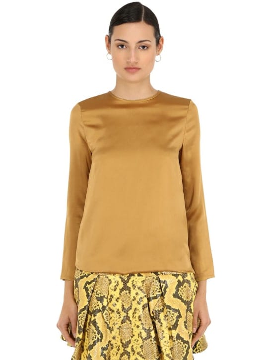 Marques'Almeida: Silk satin midi dress