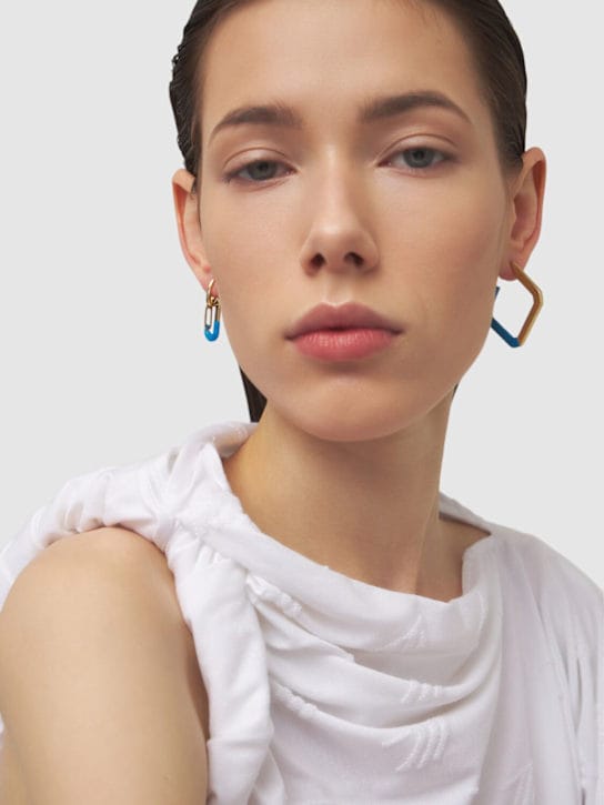 EÉRA - Allegra 18kt gold & rubber mono earring