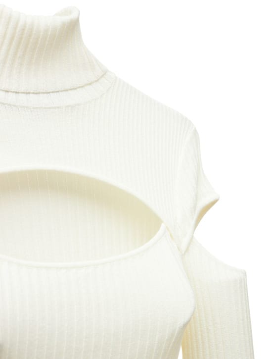 Andreadamo: LVR EXCLUSIVE RIB KNIT MINI DRESS