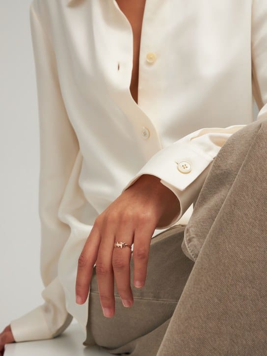 DoDo - Stellina 9kt gold & diamond thin ring