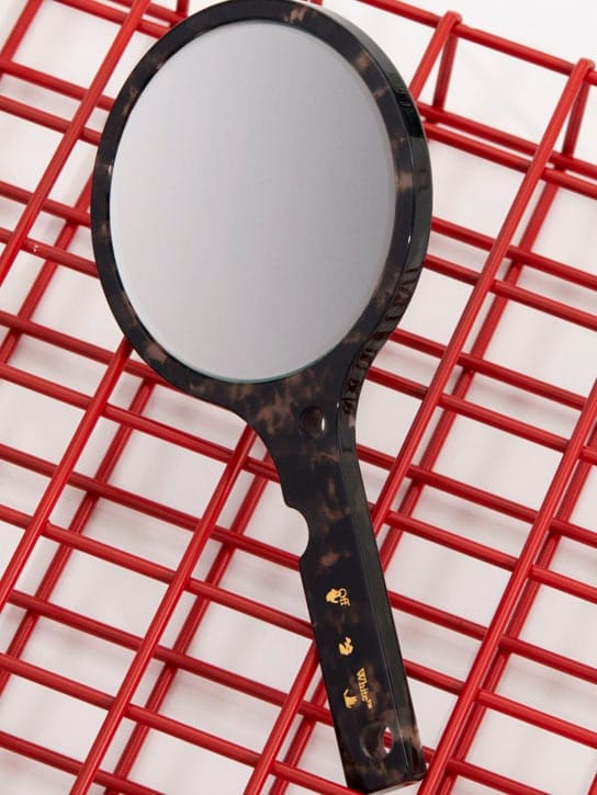 Off-White - Meteor dark havana gold hand mirror