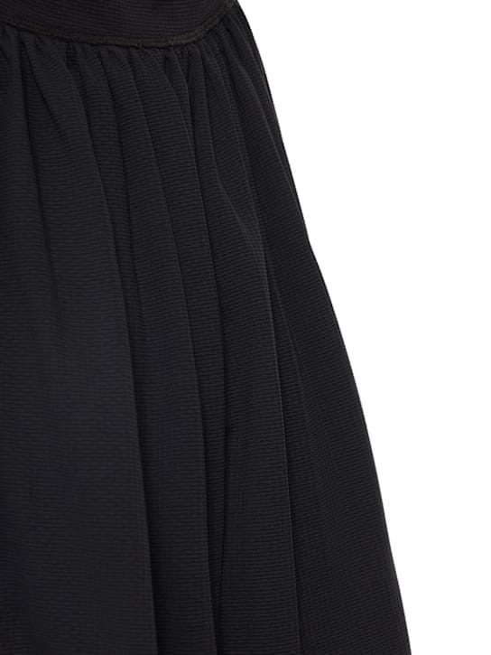 Marysia: Flared stretch-jersey mini dress