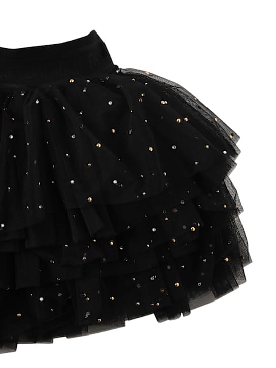 Balmain - Sequined tulle skirt