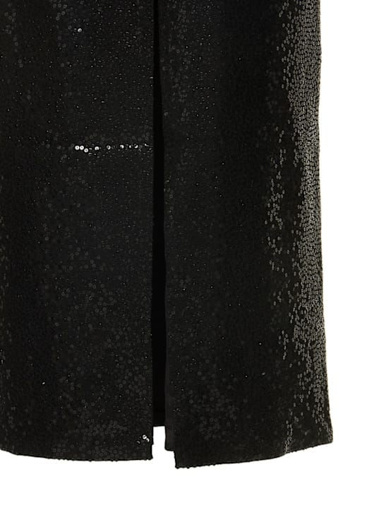 Michael Kors Collection: Embellished crepe sable cutout gown