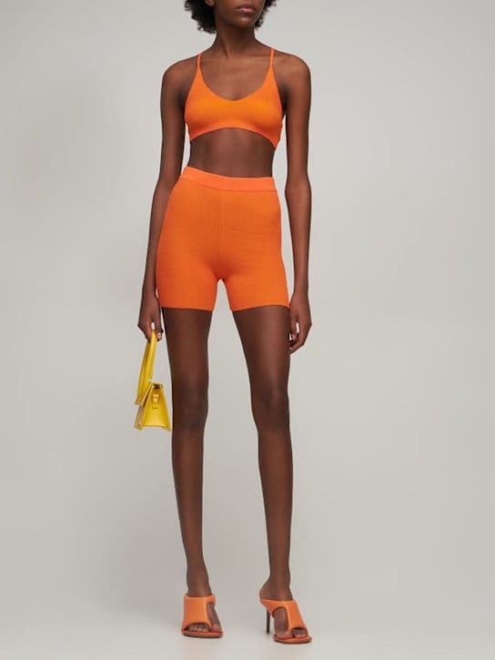 Jacquemus - Le Short Arancia knit cycling shorts