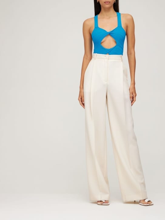 Stella McCartney - Cutout viscose blend knit bodysuit