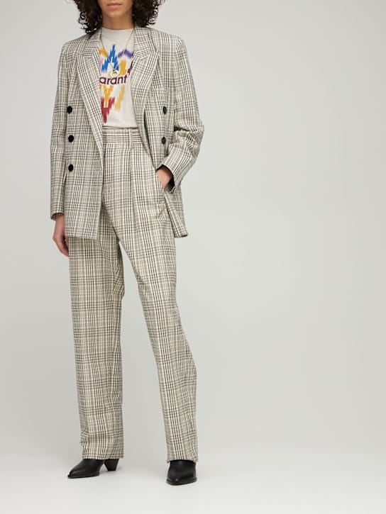 Marant Etoile - Miro cotton blend gauze straight pants