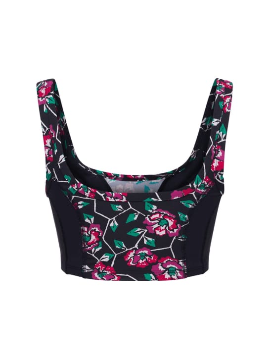 Marant Etoile: Taceya printed tech sports bra