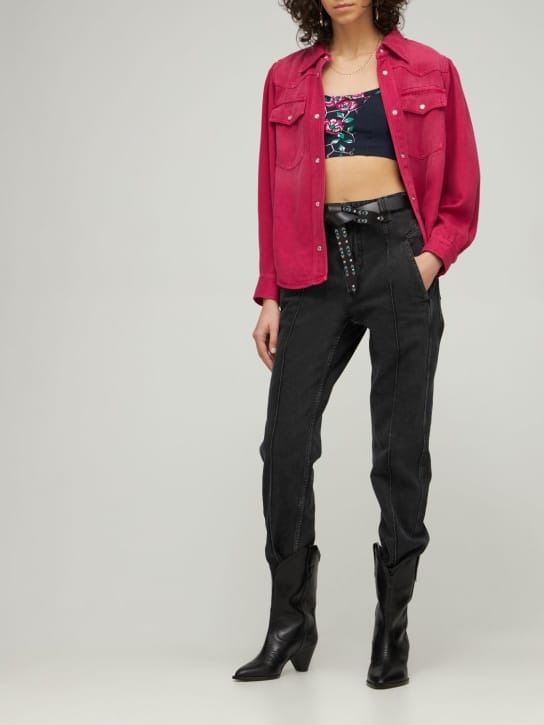 Marant Etoile - Taceya printed tech sports bra