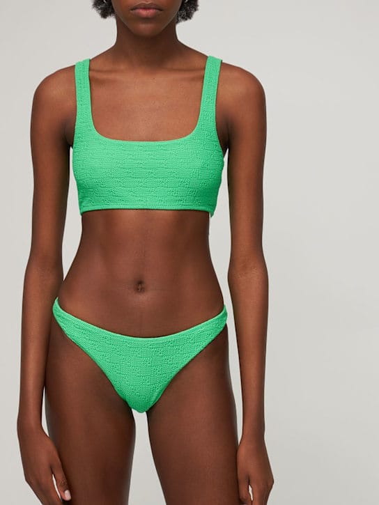 Alexander Wang - Logo tech bandeau bikini bottoms