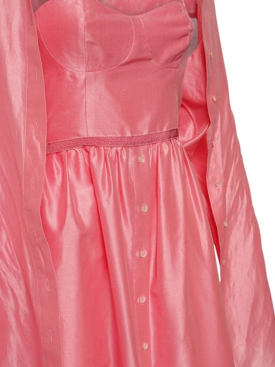 Rosie Assoulin: Cotton and silk-blend midi dress with knot