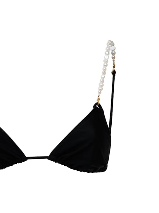 Dolla Paris: Bikini a triangolo con spalline perlate