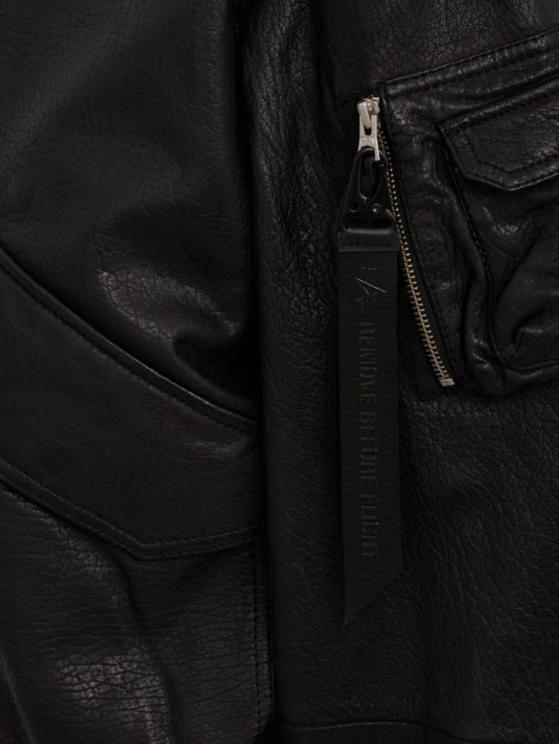 Alpha Industries: CWU-36/P leather UV bomber jacket