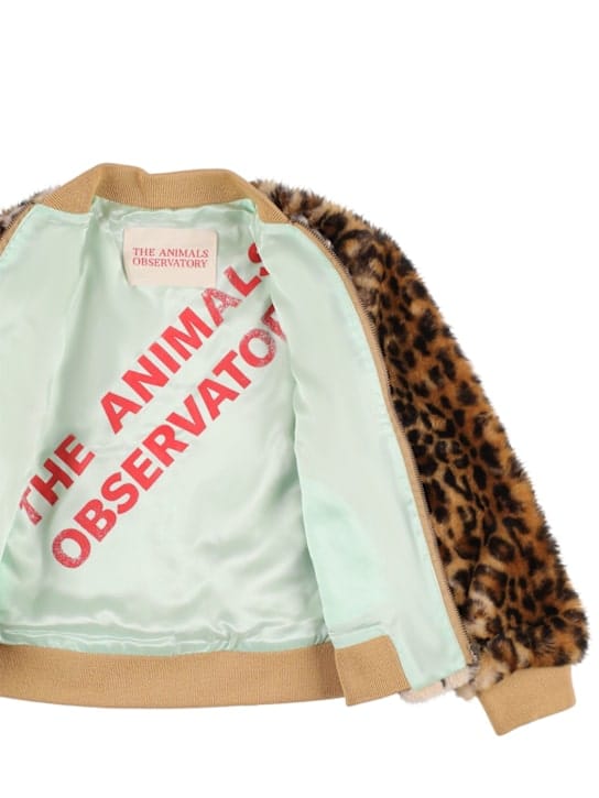 The Animals Observatory - 豹纹印花人造皮草夹克