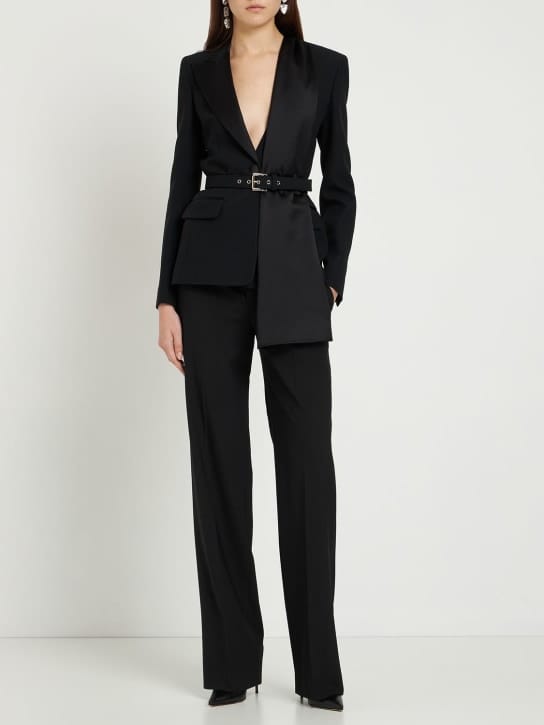 Michael Kors Collection - 绉纱sable西服夹克