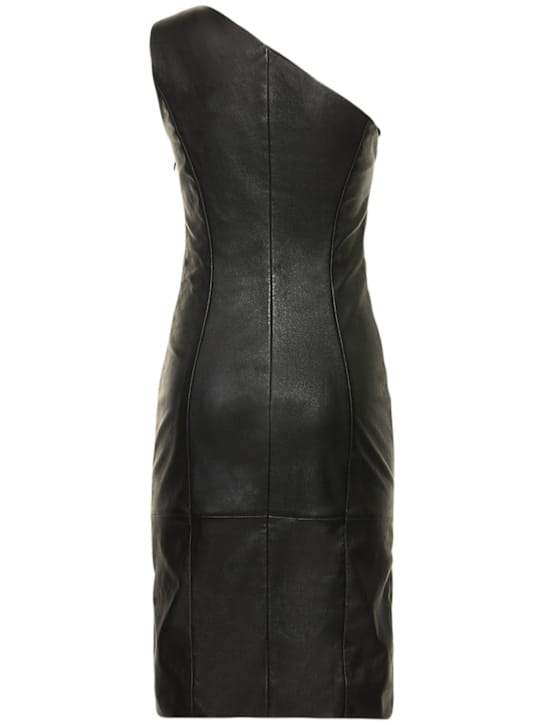 Michael Kors Collection: Abito monospalla in pelle d'agnello